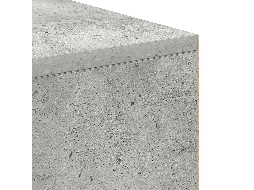 Bureau Gris béton 102 x 50 x 75 cm Bois d'ingénierie
