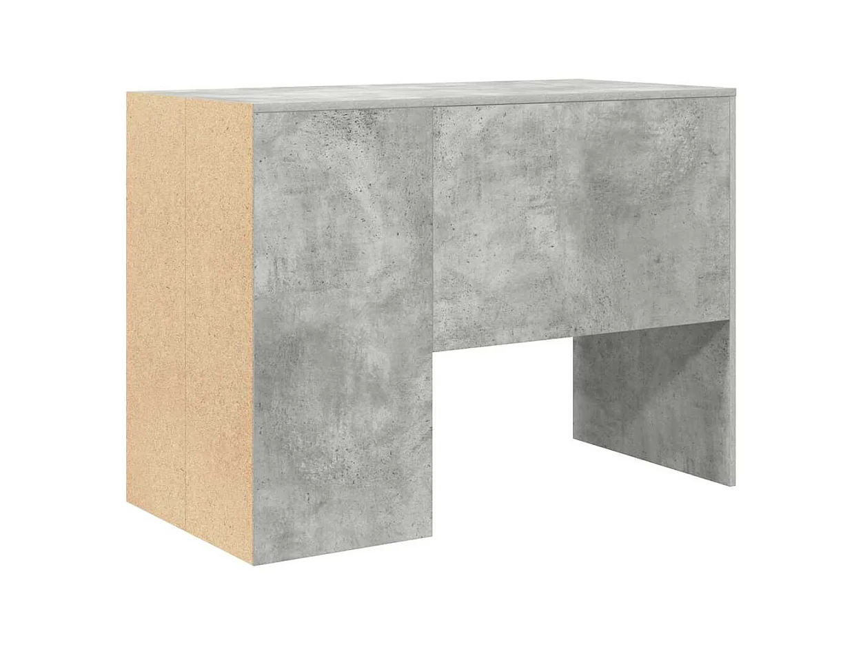 Bureau Gris béton 102 x 50 x 75 cm Bois d'ingénierie