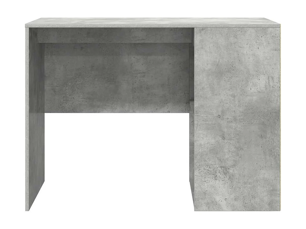 Bureau Gris béton 102 x 50 x 75 cm Bois d'ingénierie