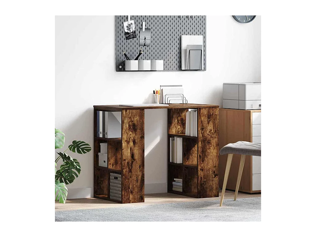 Bureau Chêne fumé 90 x 50 x 75 cm Bois d'ingénierie
