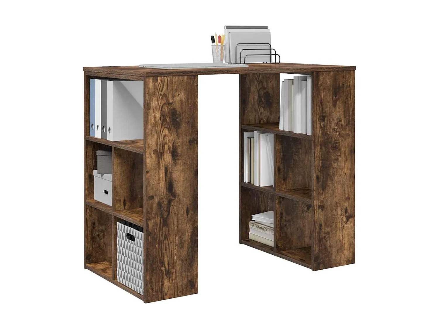 Bureau Chêne fumé 90 x 50 x 75 cm Bois d'ingénierie