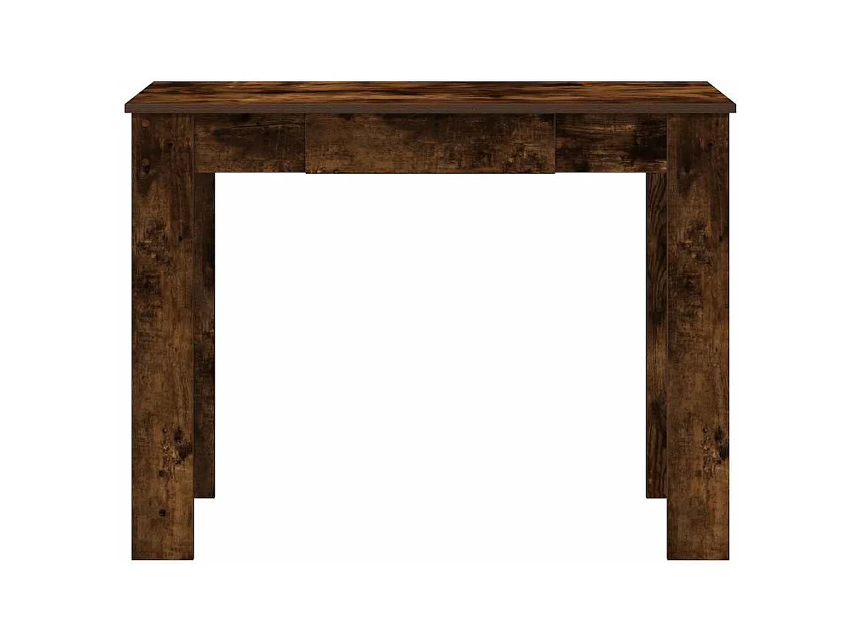 Bureau chêne fumé 100x45x75 cm bois d'ingénierie