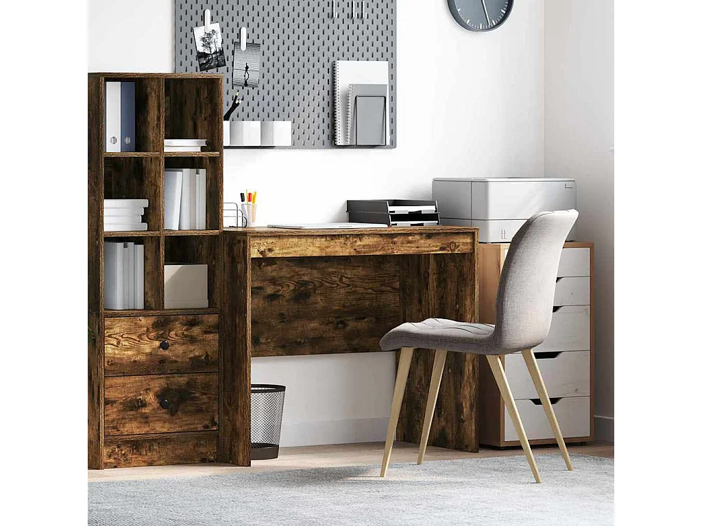 Bureau Chêne fumé 90 x 50 x 76 cm Bois d'ingénierie