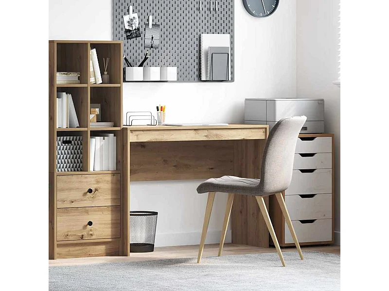 Bureau chêne artisanal 100 x 40 x 76 cm Bois d'ingénierie
