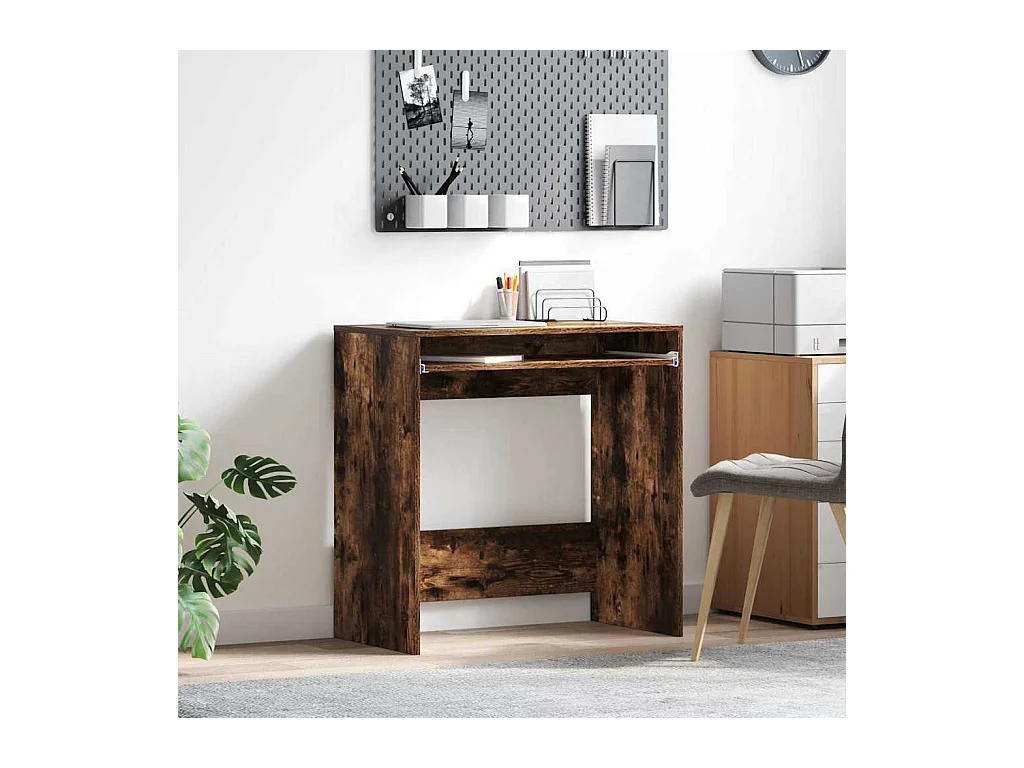 Bureau Chêne fumé 77,5 x 43 x 79 cm Bois d'ingénierie