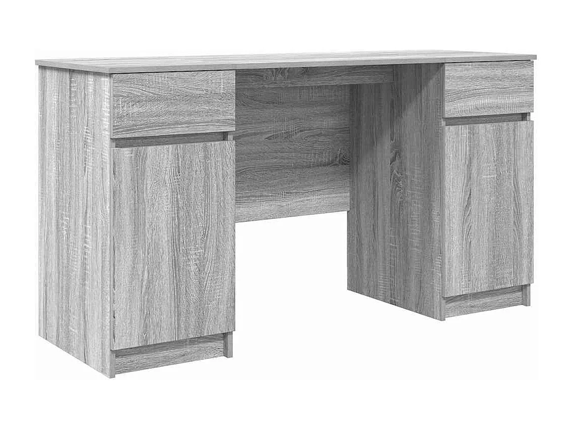 Escritorio Gris sonoma 140 x 49 x 76 cm Madera contrachapada