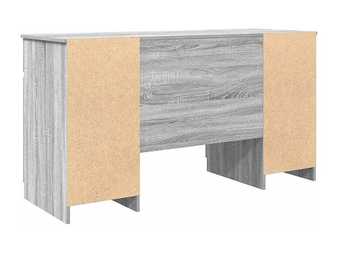 Escritorio Gris sonoma 140 x 49 x 76 cm Madera contrachapada