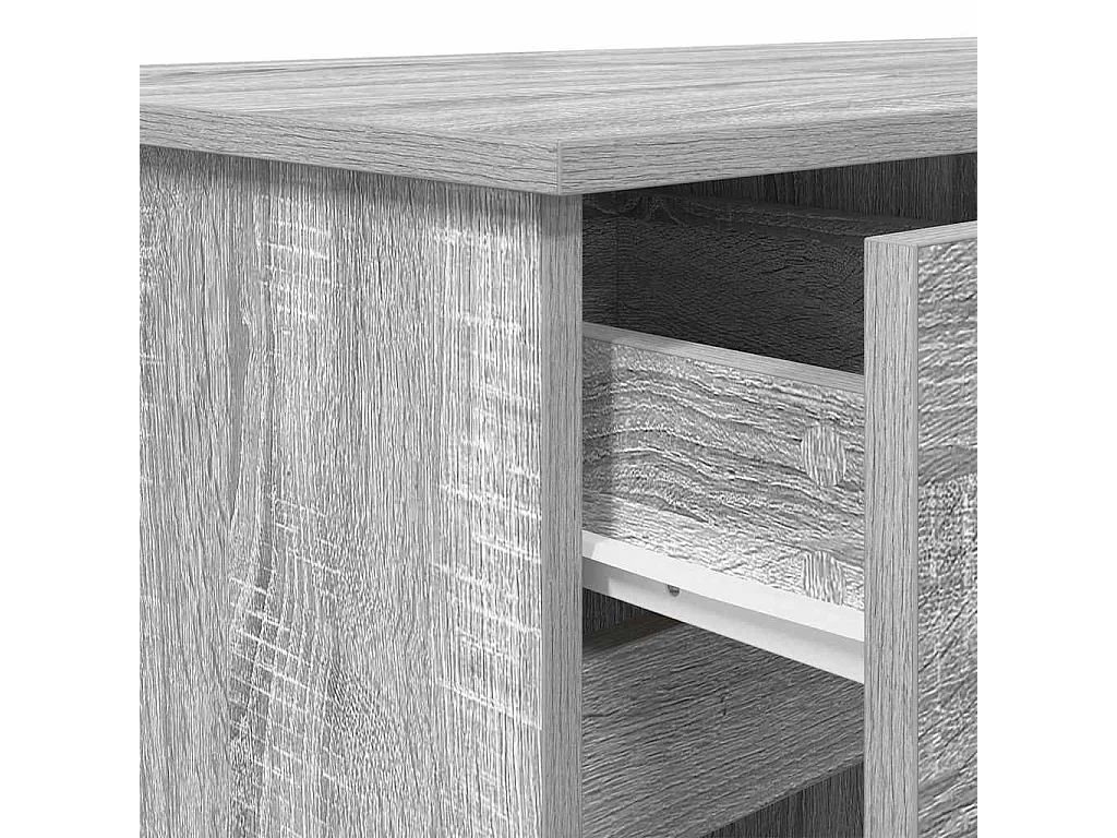 Escritorio Gris sonoma 140 x 49 x 76 cm Madera contrachapada