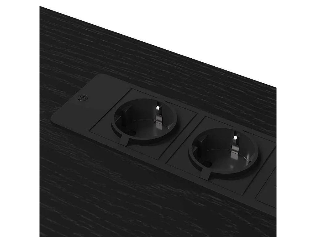 Escritorio Roble negro 100 x 50 x 86.5 cm Madera contrachapada