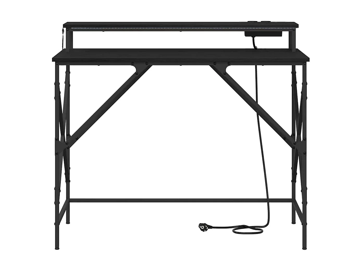 Bureau Chêne noir 100 x 50 x 86.5 cm Bois d'ingénierie