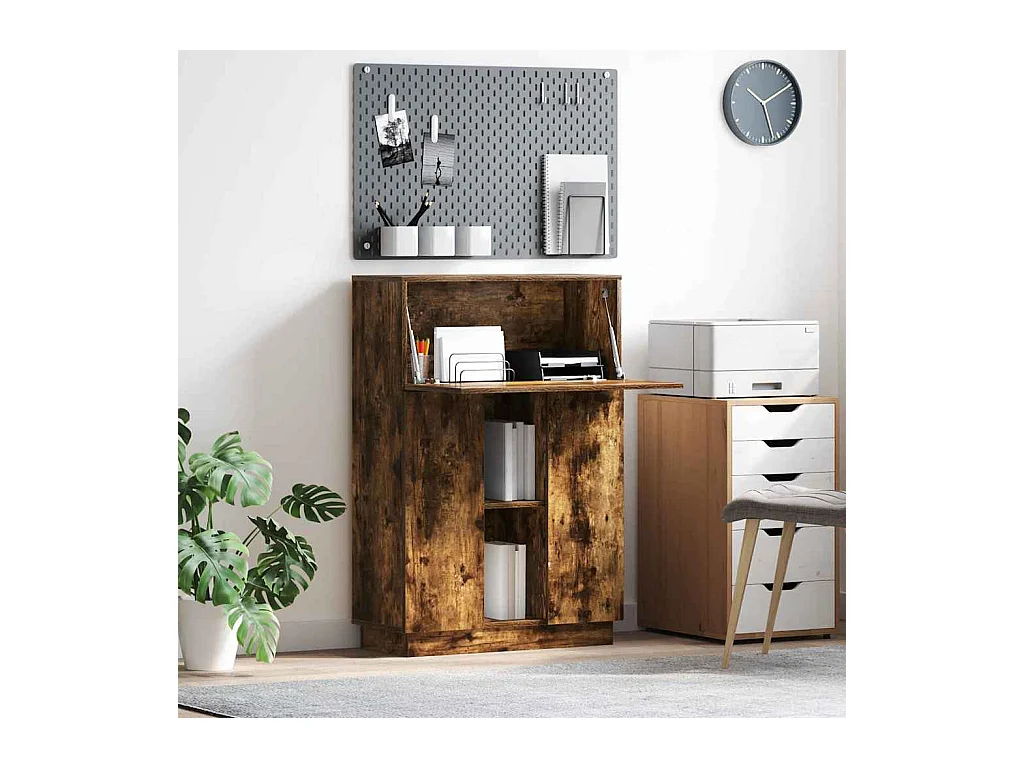 Bureau Chêne fumé 71,5 x 31,5 x 106,5 cm Bois d'ingénierie