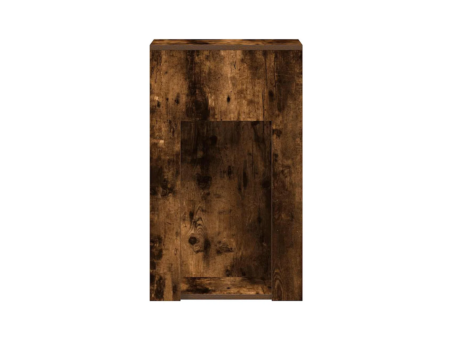 Support de tour d'ordinateur et tiroir chêne fumé 30x44x74 cm