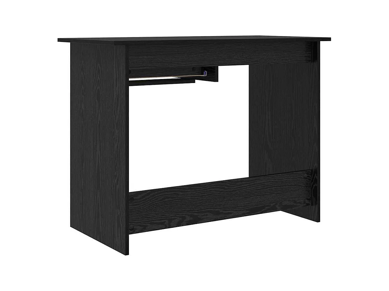 Bureau Chêne noir 100 x 50 x 76 cm Bois d'ingénierie