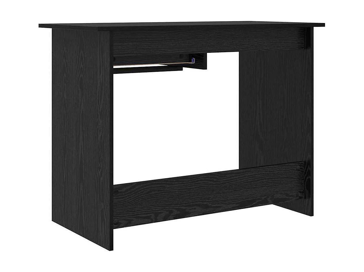 Escritorio Roble negro 100 x 50 x 76 cm Madera contrachapada