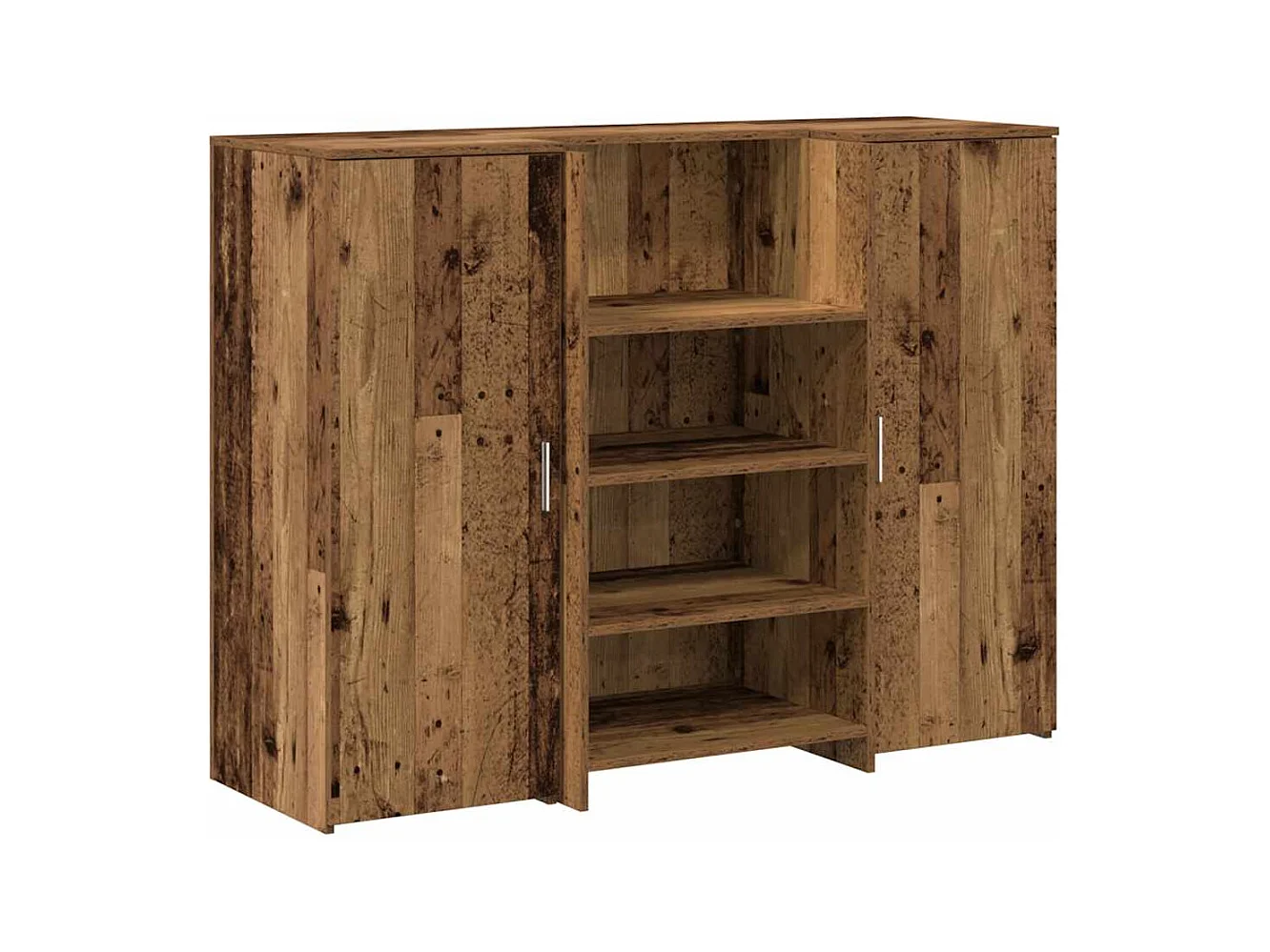 Bureau de réception vieux bois 135x50x103,5cm bois d'ingénierie