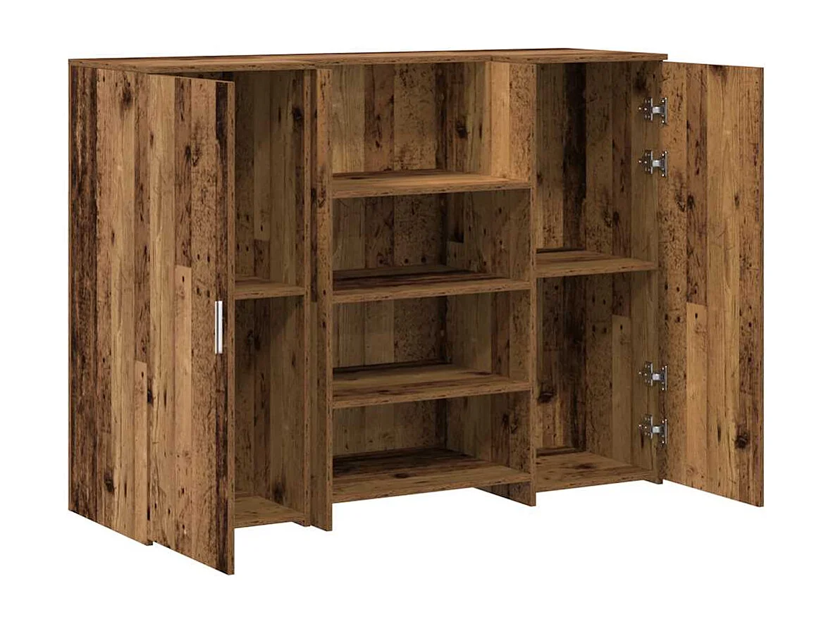 Bureau de réception vieux bois 135x50x103,5cm bois d'ingénierie