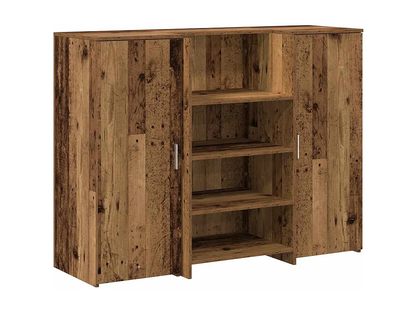 Bureau de réception vieux bois 135x50x103,5cm bois d'ingénierie