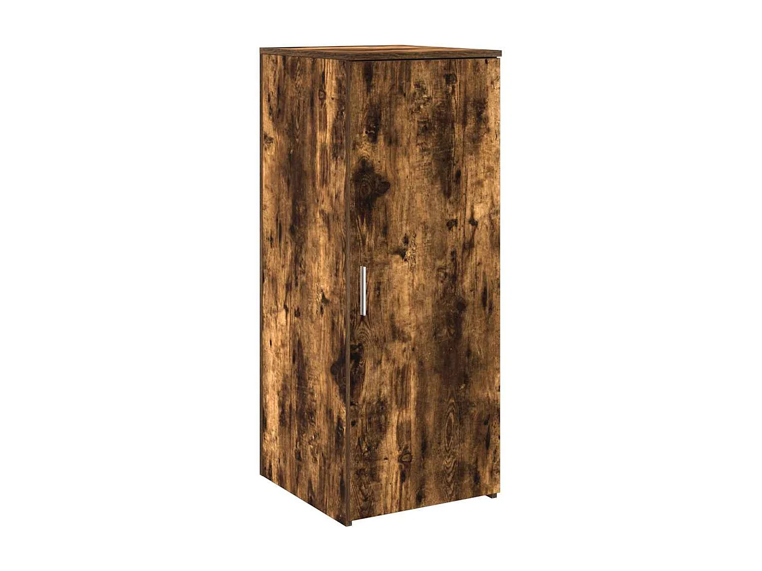 Bureau de réception chêne fumé 135x50x103,5cm bois d'ingénierie