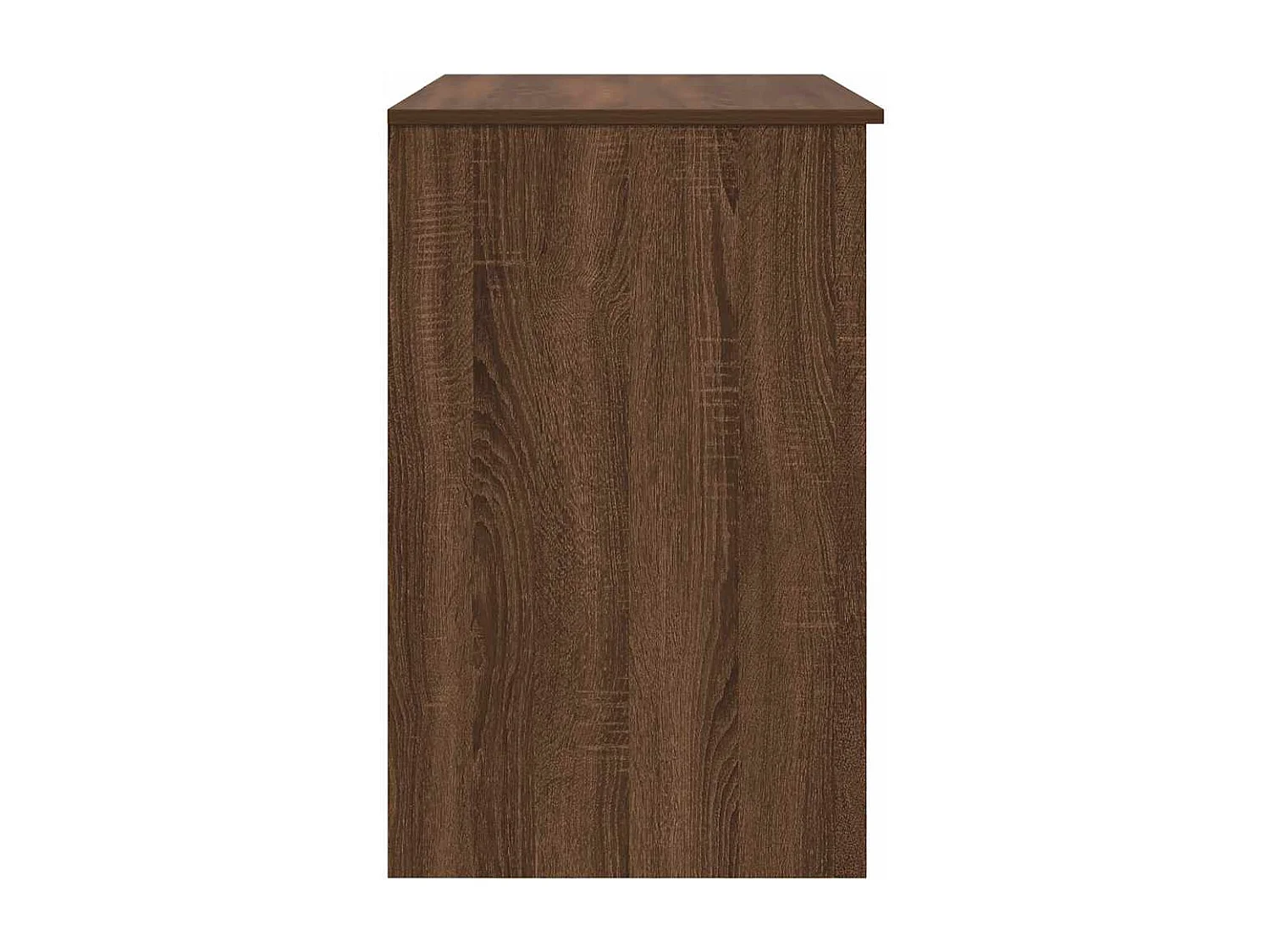 Bureau chêne marron 86x49x76 cm bois d'ingénierie