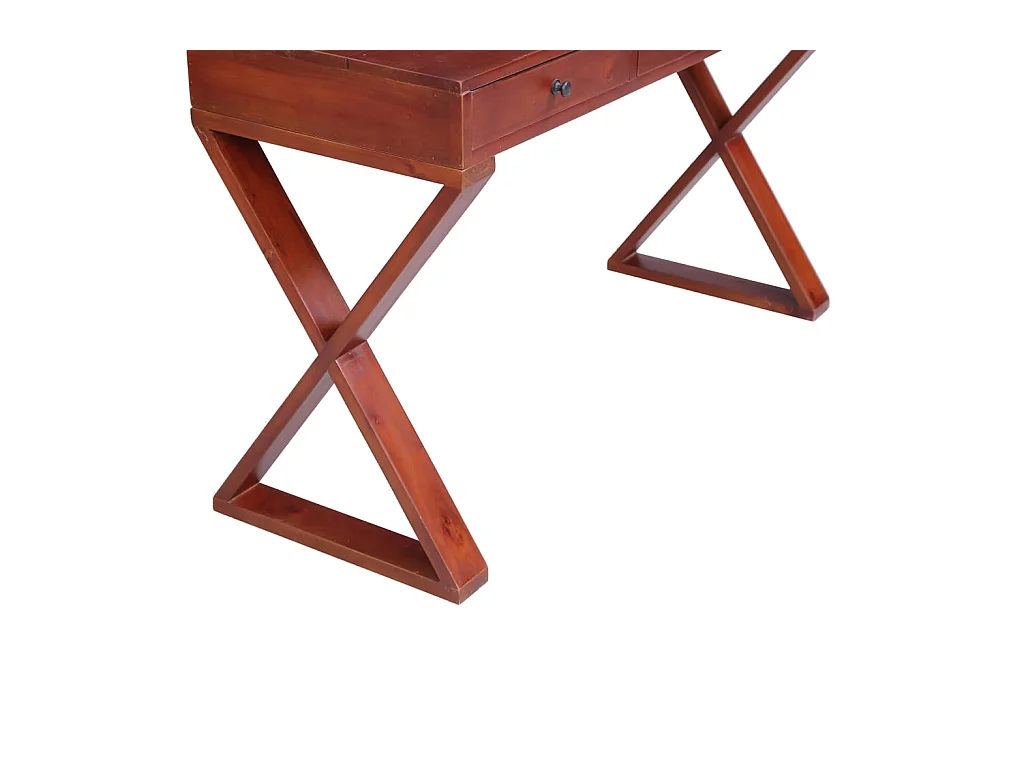 Bureau d'ordinateur Marron 115x47x77 cm Bois d'acajou massif