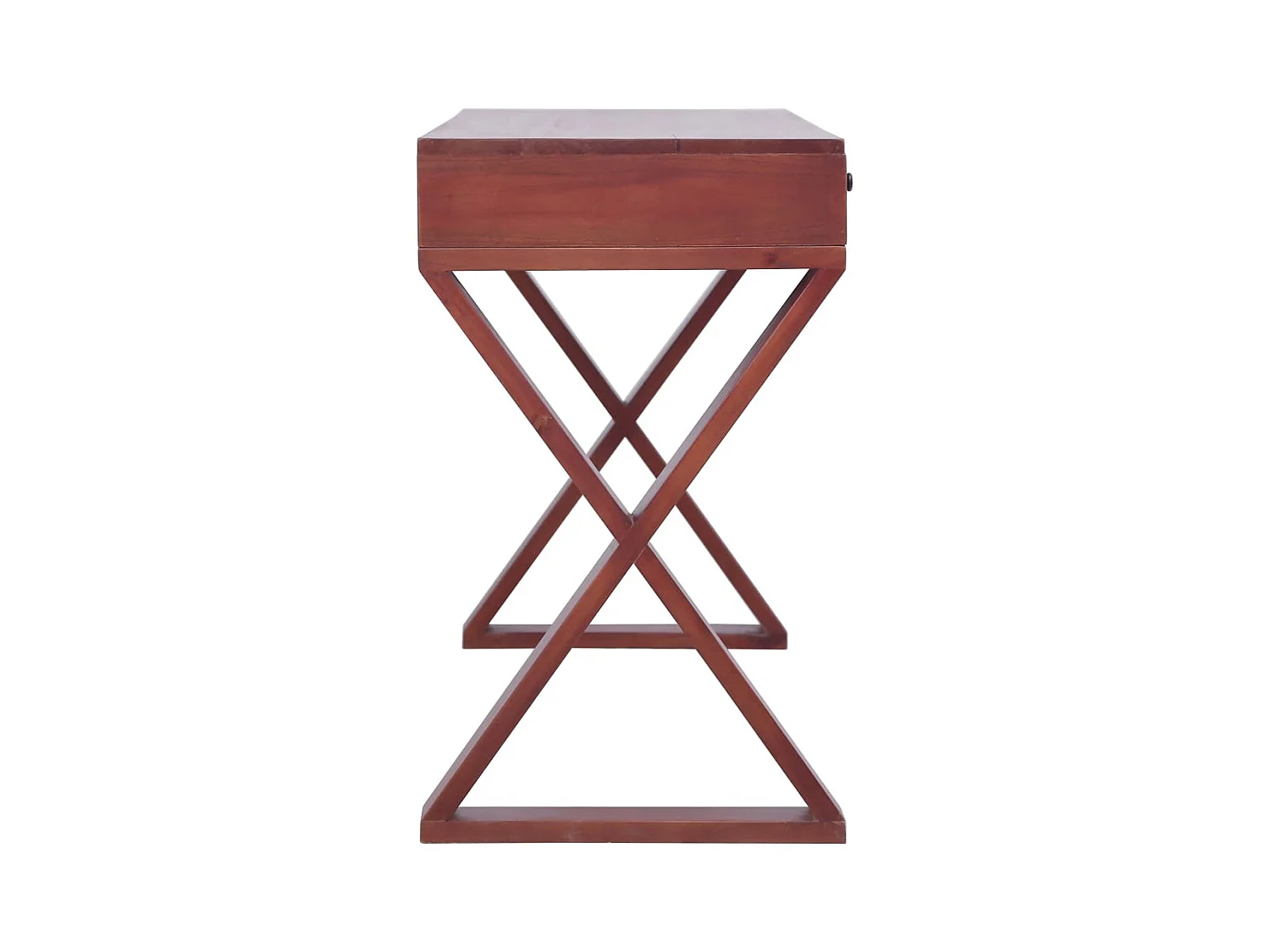 Bureau d'ordinateur Marron 115x47x77 cm Bois d'acajou massif