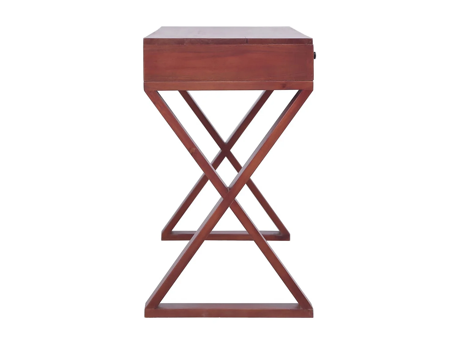 Bureau d'ordinateur Marron 115x47x77 cm Bois d'acajou massif