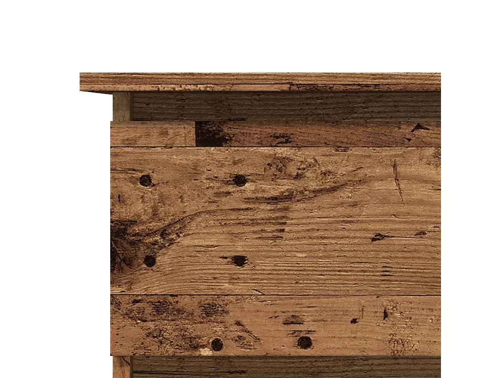 Hoekbureau 145x100x76 cm bewerkt hout oud houtkleurig