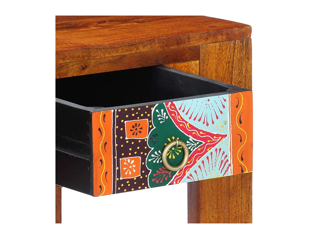 Bureau avec tiroir Marron 100 x 50 x 75 cm Bois d'acacia massif