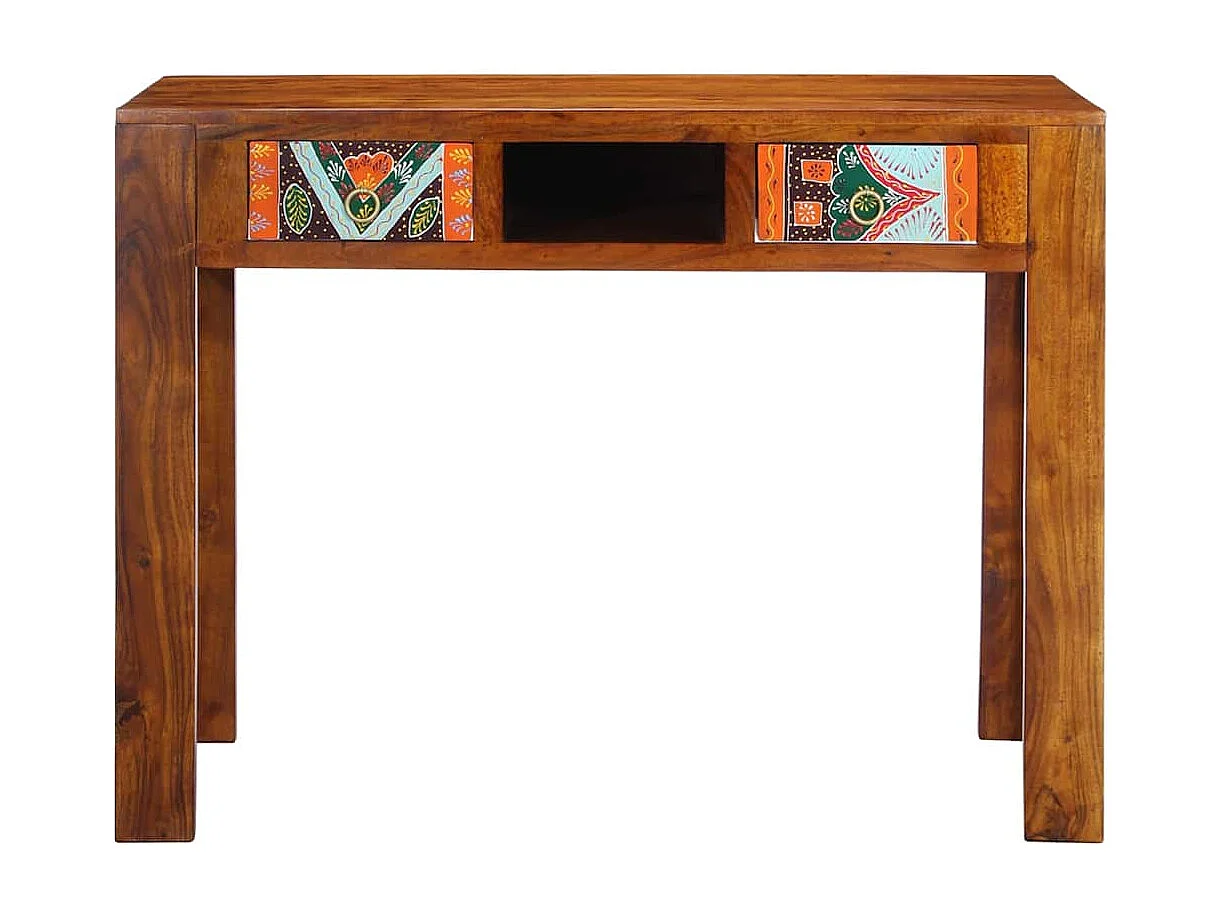 Bureau avec tiroir Marron 100 x 50 x 75 cm Bois d'acacia massif
