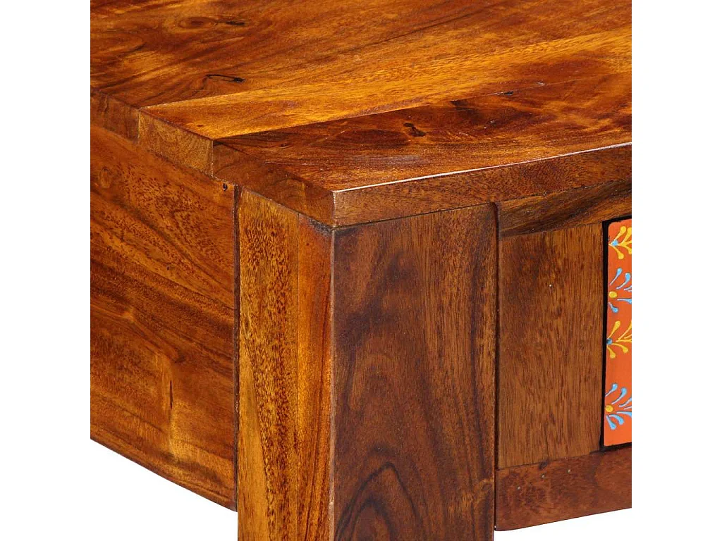 Bureau avec tiroir Marron 100 x 50 x 75 cm Bois d'acacia massif