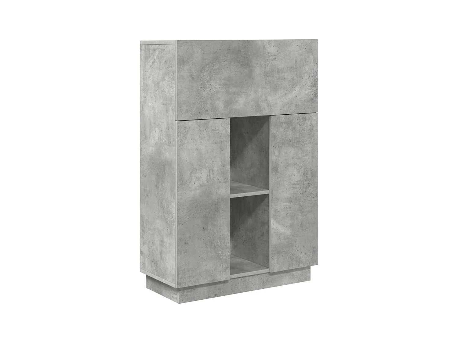 Bureau avec porte Gris 71,5 x 31,5 x 106,5 cm Bois d'ingénierie