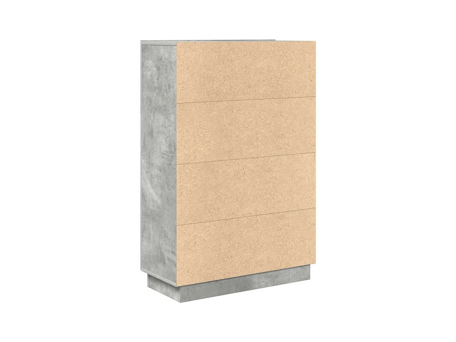 Bureau avec porte Gris 71,5 x 31,5 x 106,5 cm Bois d'ingénierie