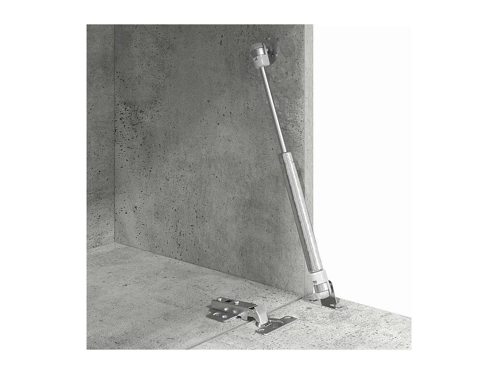 Bureau avec porte Gris 71,5 x 31,5 x 106,5 cm Bois d'ingénierie