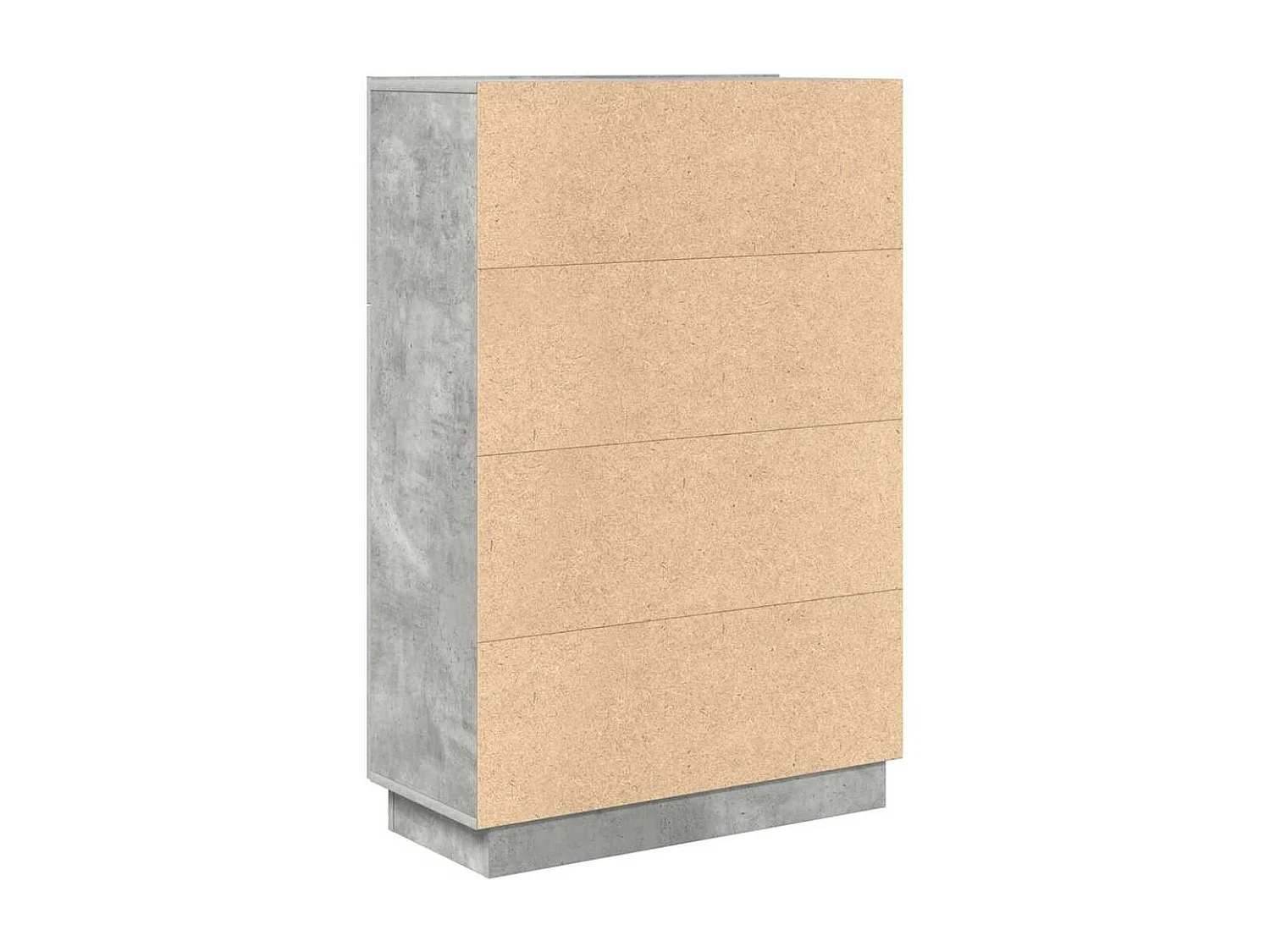 Bureau avec porte Gris 71,5 x 31,5 x 106,5 cm Bois d'ingénierie