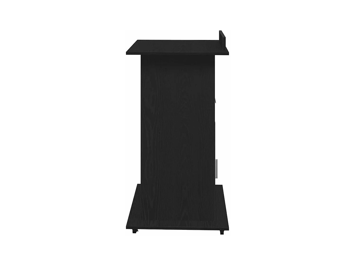Podium avec roue Chêne noir 55 x 55 x 107 cm Bois d'ingénierie