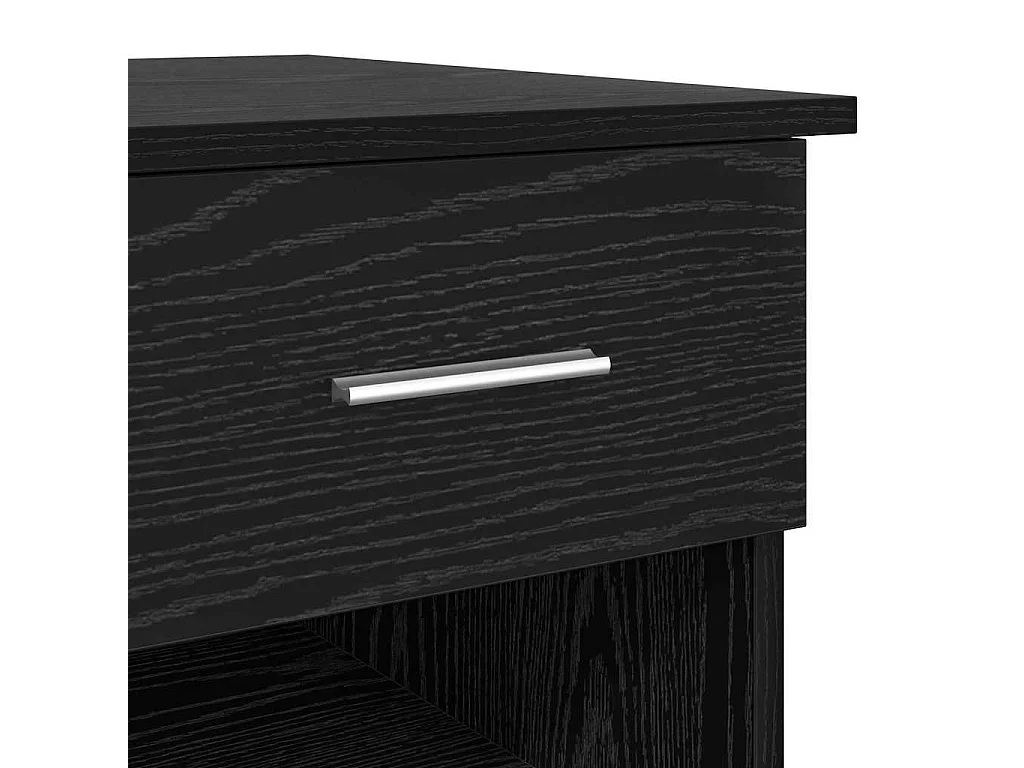 Bureau Chêne noir 90 x 49.5 x 75 cm Bois d'ingénierie