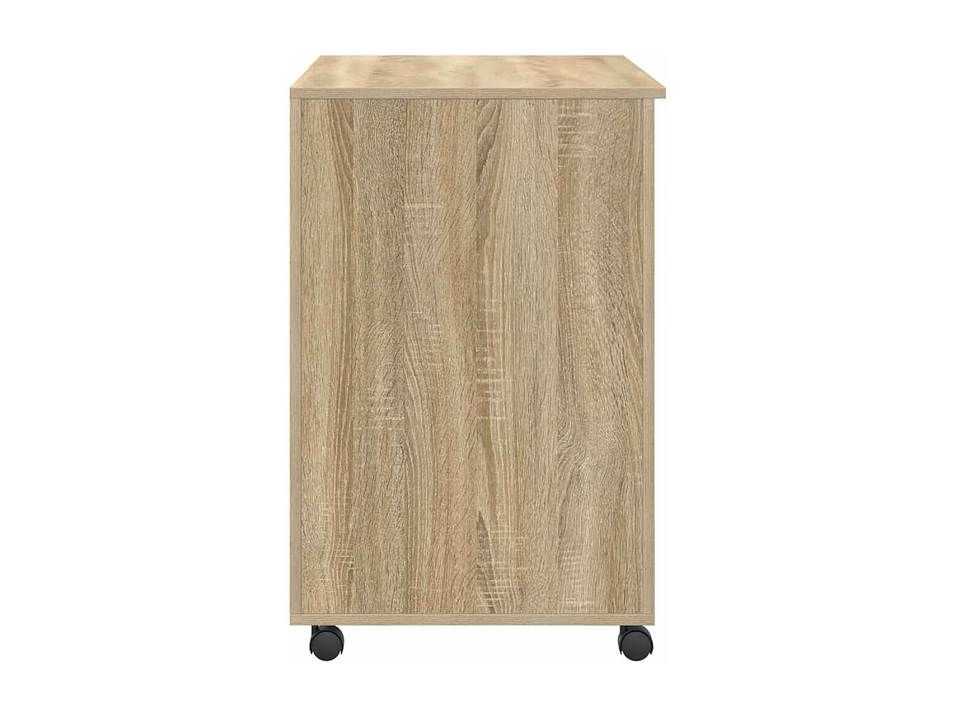 Bureau avec roulettes avec tiroir Chêne sonoma 91 x 50 x 77 cm