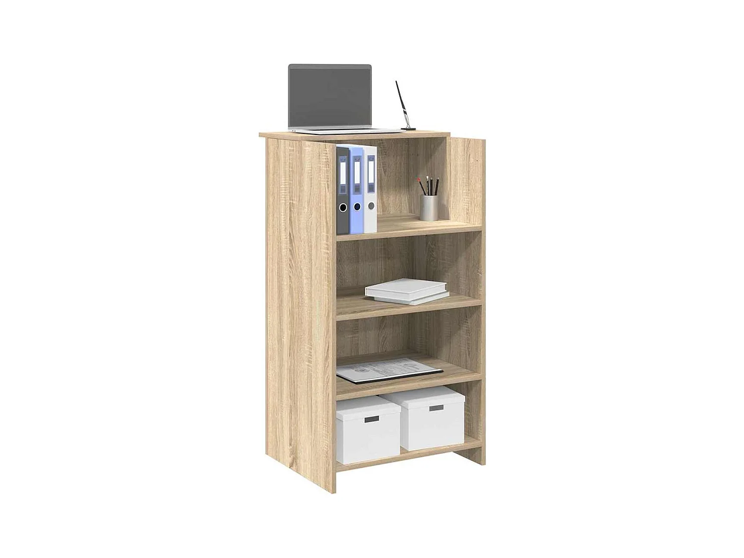 Bureau réception chêne sonoma 55x50x103,5 cm bois d'ingénierie