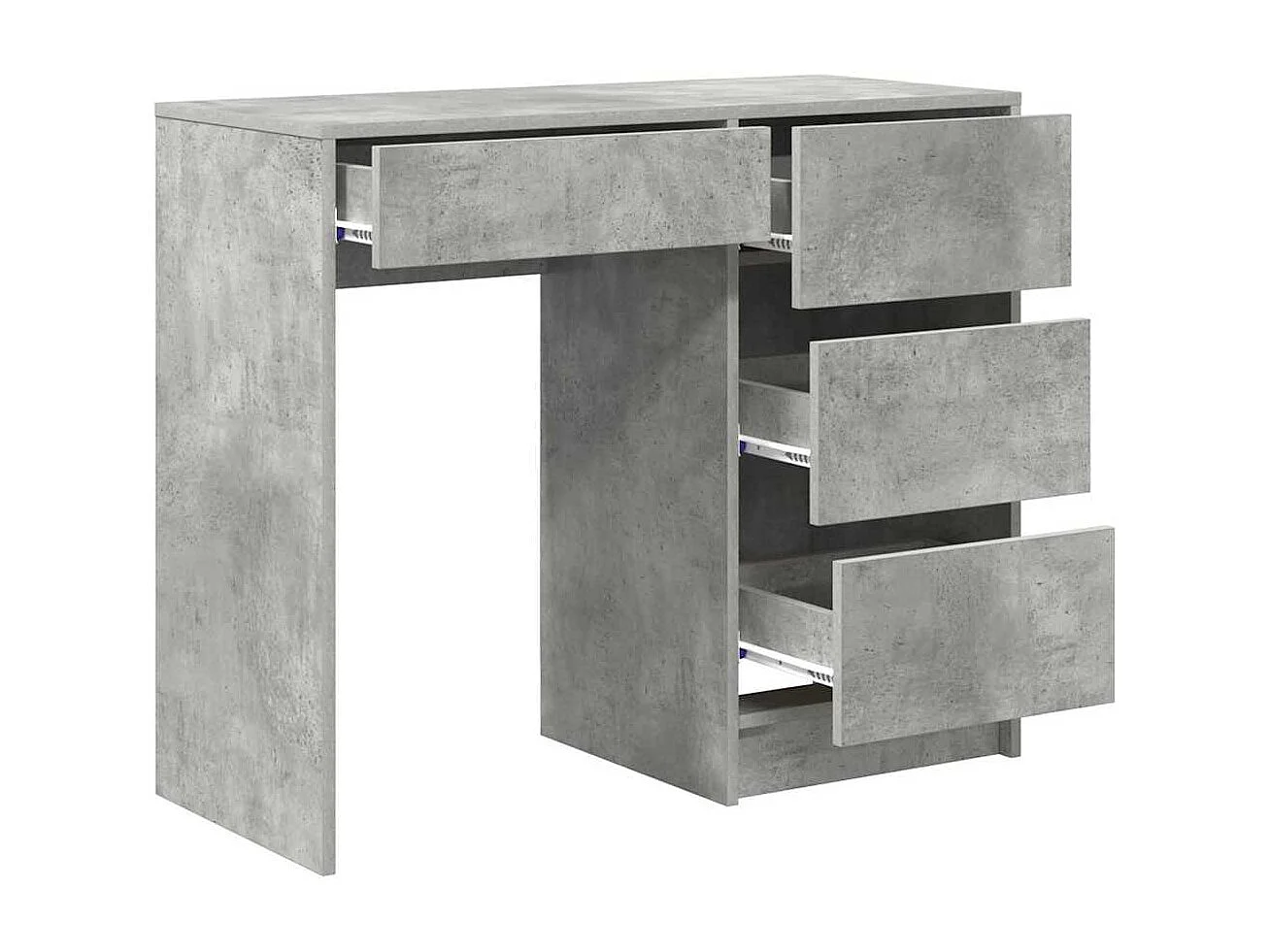 Escritorio Gris hormigón 90 x 37.5 x 75 cm Madera contrachapada