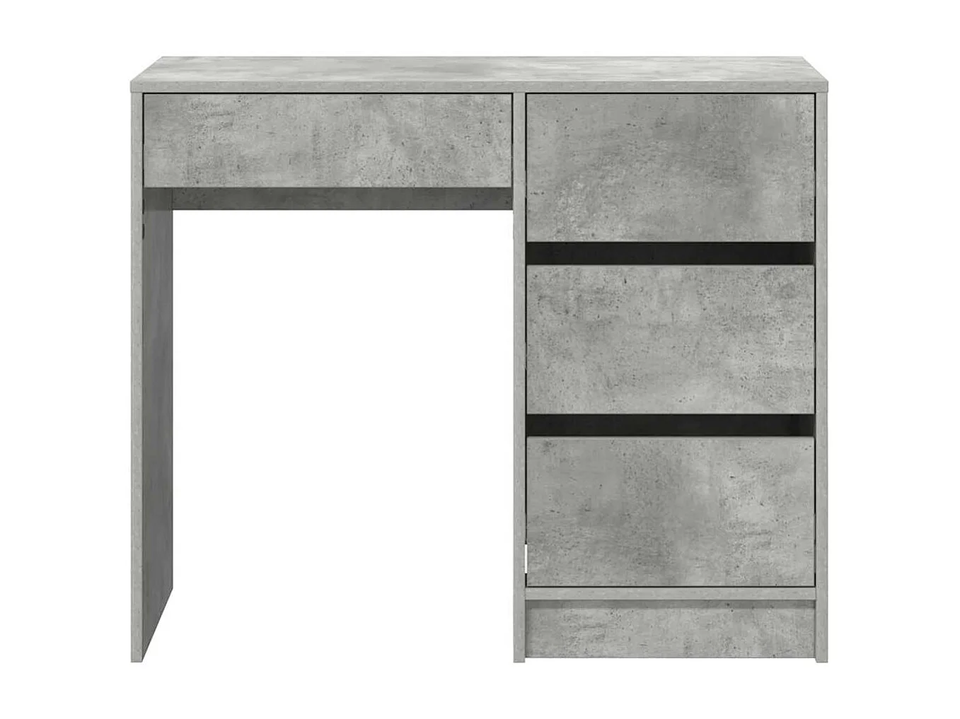 Escritorio Gris hormigón 90 x 37.5 x 75 cm Madera contrachapada