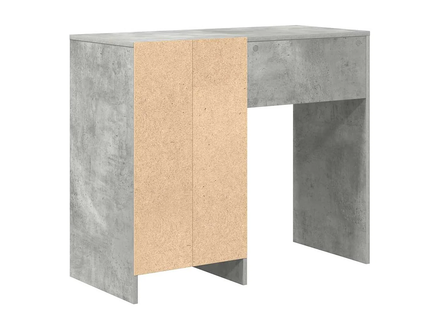 Escritorio Gris hormigón 90 x 37.5 x 75 cm Madera contrachapada