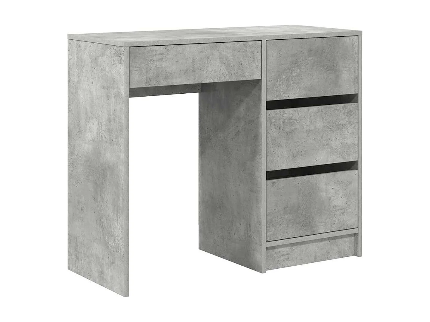 Bureau Gris béton 90 x 37,5 x 75 cm Bois d'ingénierie