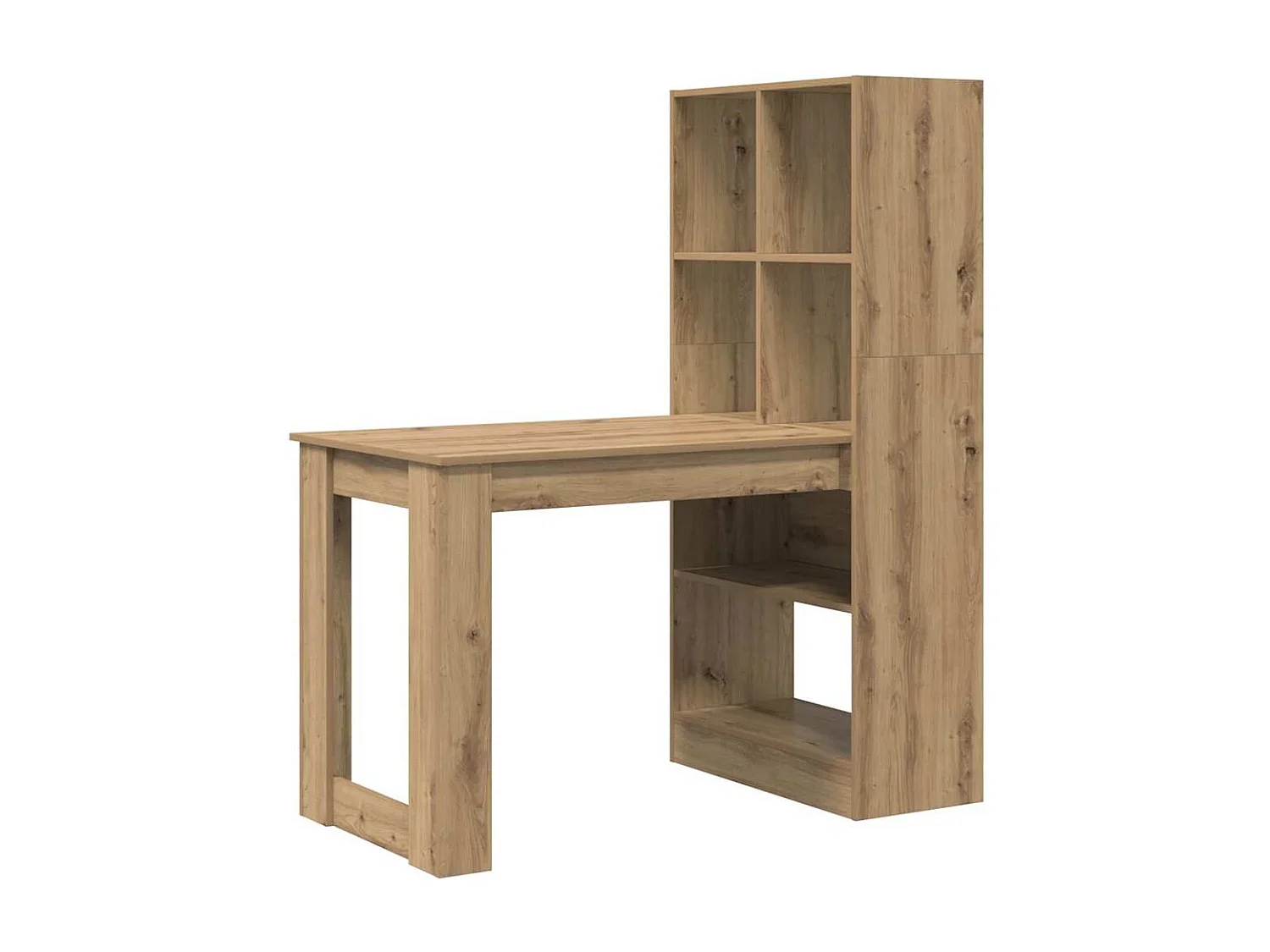 Bureau chêne artisanal 122 x 67 x 145 cm Bois d'ingénierie