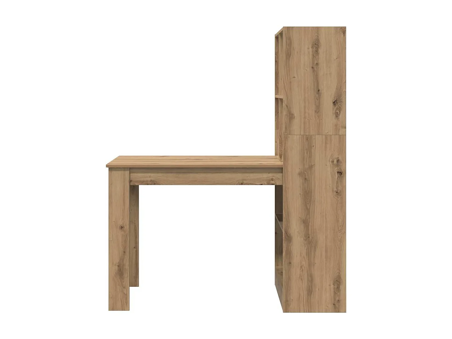 Bureau chêne artisanal 122 x 67 x 145 cm Bois d'ingénierie