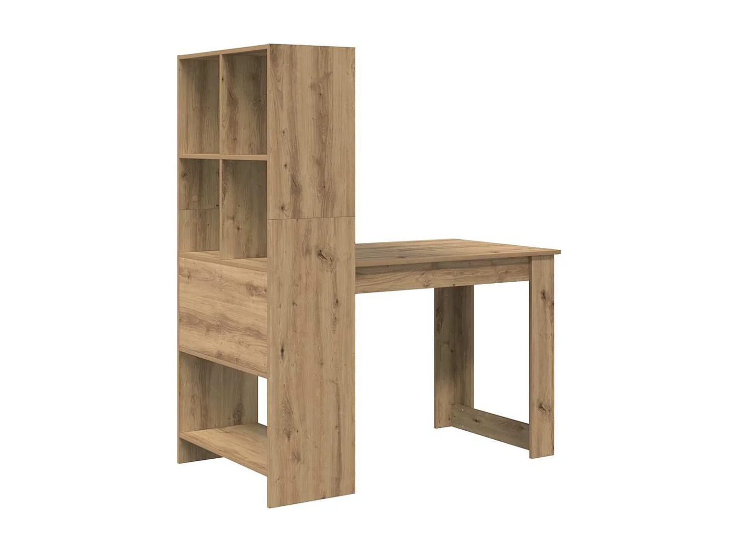 Bureau chêne artisanal 122 x 67 x 145 cm Bois d'ingénierie