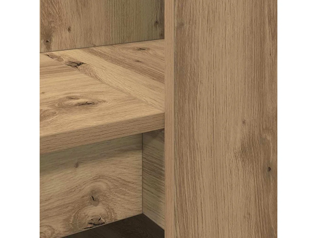 Bureau chêne artisanal 122 x 67 x 145 cm Bois d'ingénierie