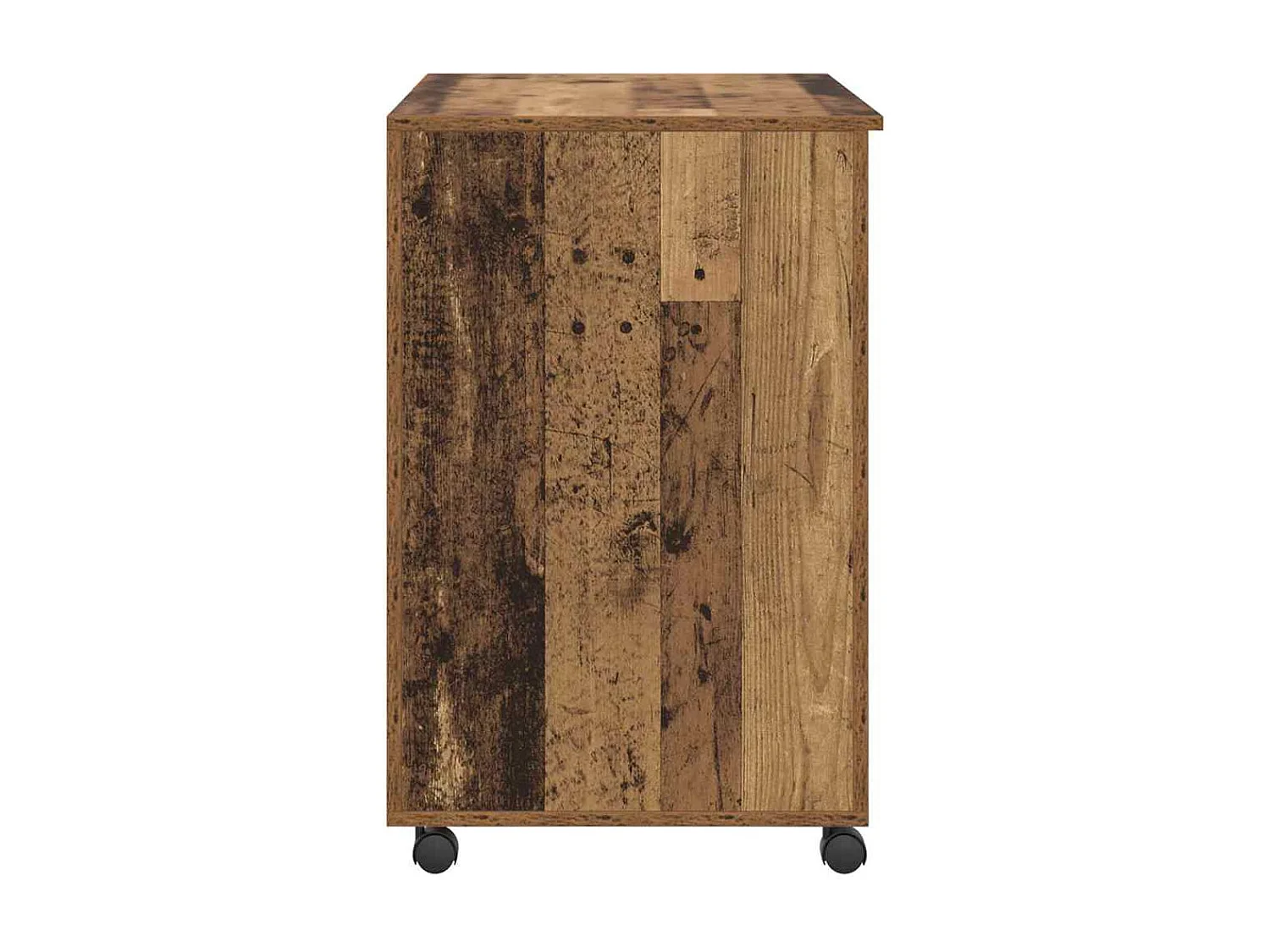 Bureau avec roulettes avec tiroir Bois Ancien 91 x 50 x 77 cm