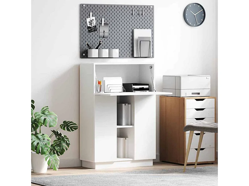 Bureau Blanc 71,5 x 31,5 x 106,5 cm Bois d'ingénierie
