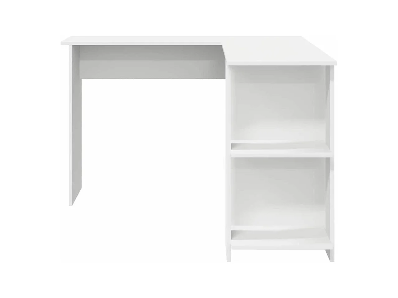 Bureau d'angle avec rangement Blanc 140 x 113.5 x 75 cm