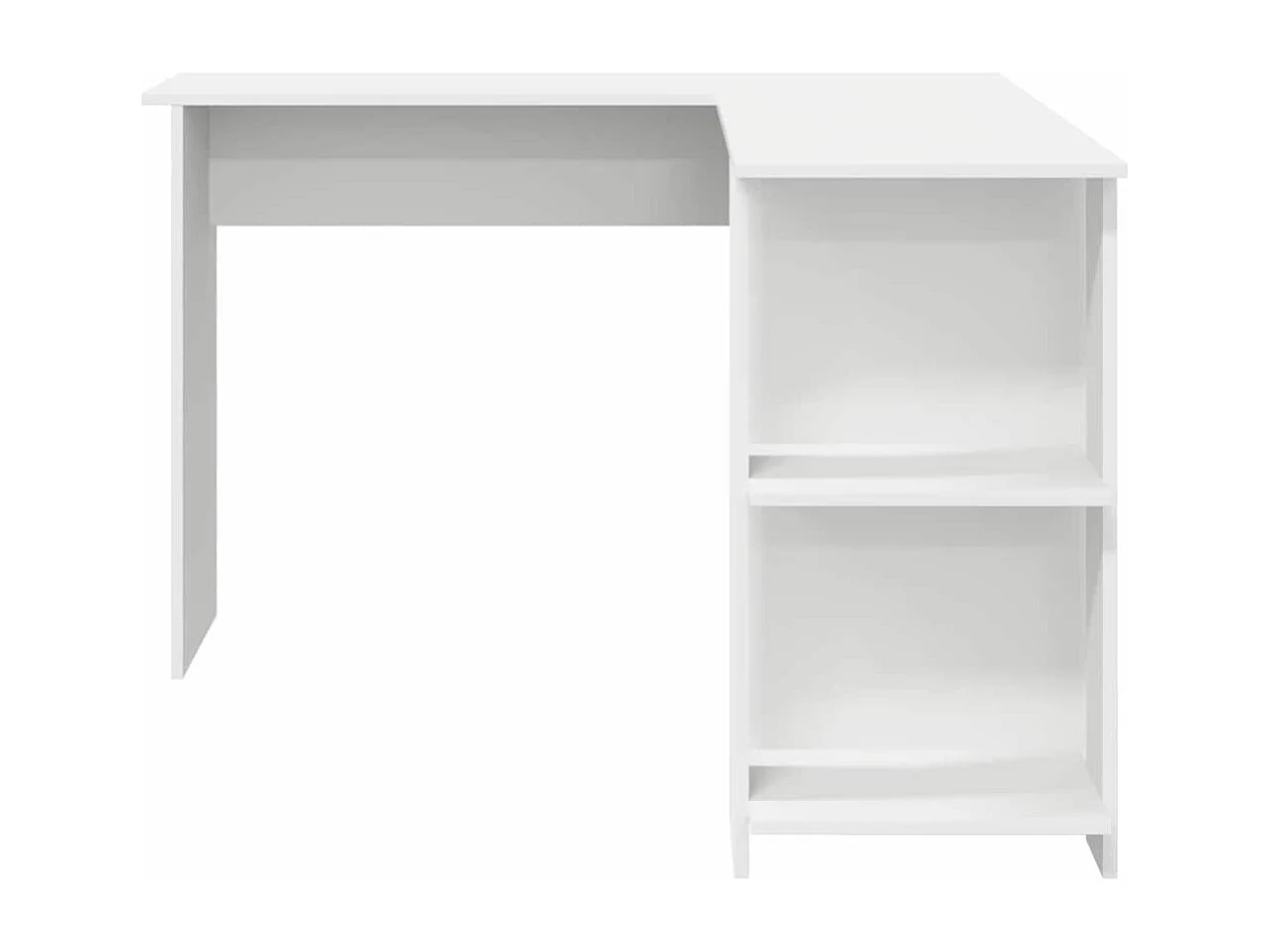 Bureau d'angle avec rangement Blanc 140 x 113.5 x 75 cm